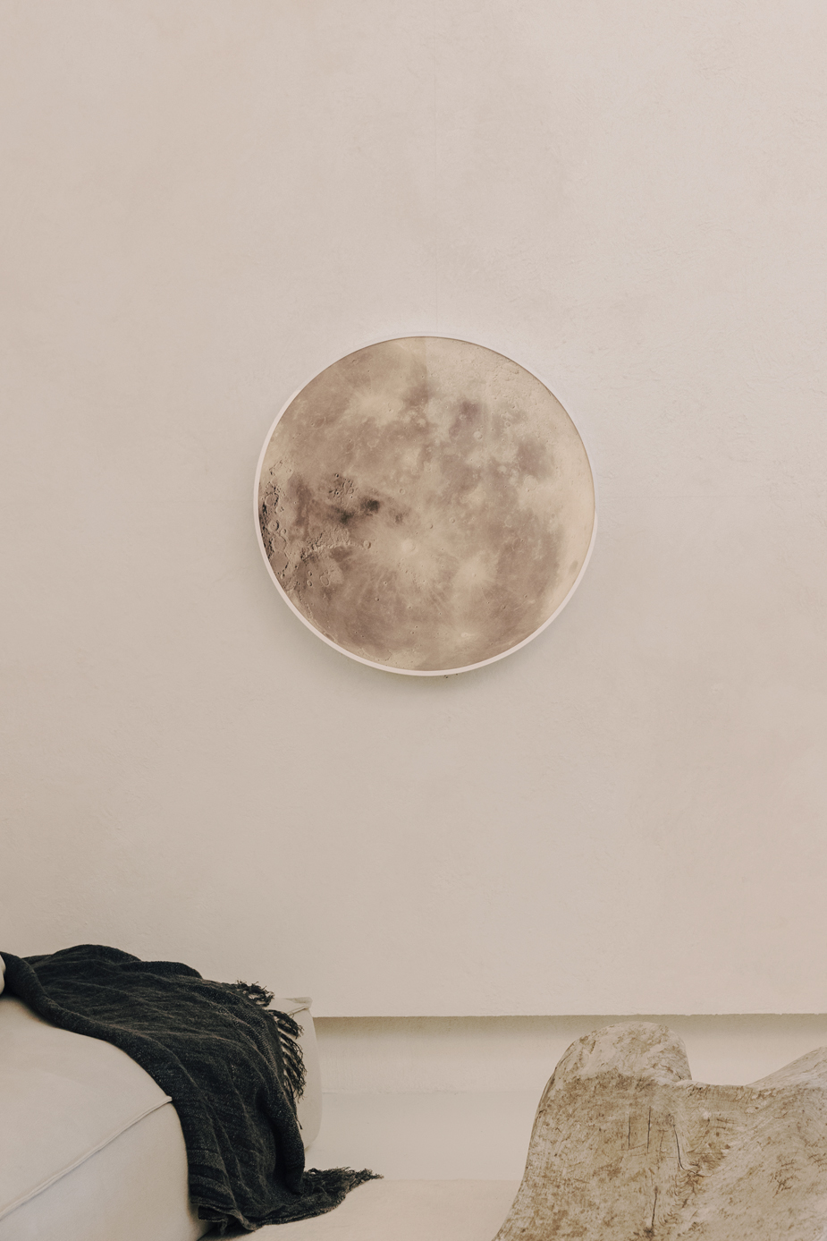 ozeano_studio lámpara de pared con forma de luna